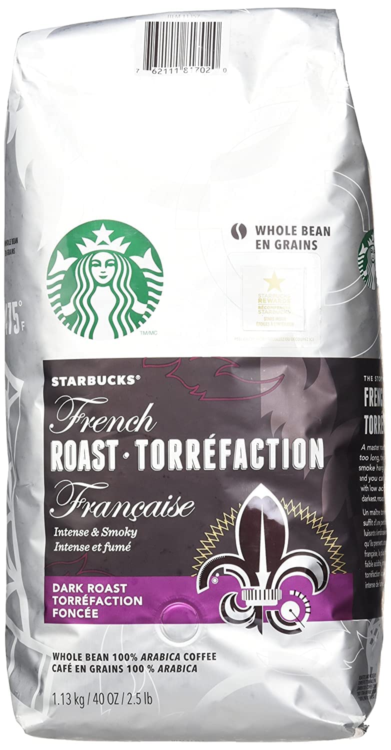 Starbucks French Roast Whole Bean Coffee, 40 Ounce