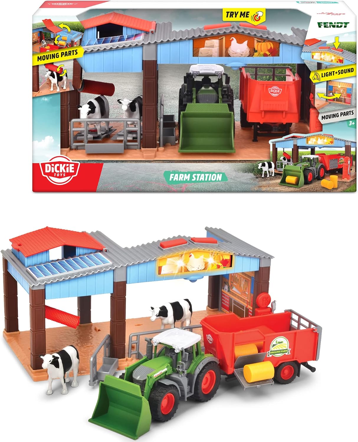 Dickie Toys: Farm Station - Light & Sound Kids Playset, Ages 3+